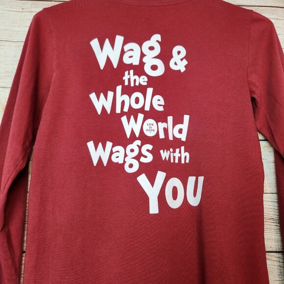 Life Is Good Dr Seuss Crusher Tee T-Shirt Max Christmas Holiday Red Men's XS - Picture 10 of 13